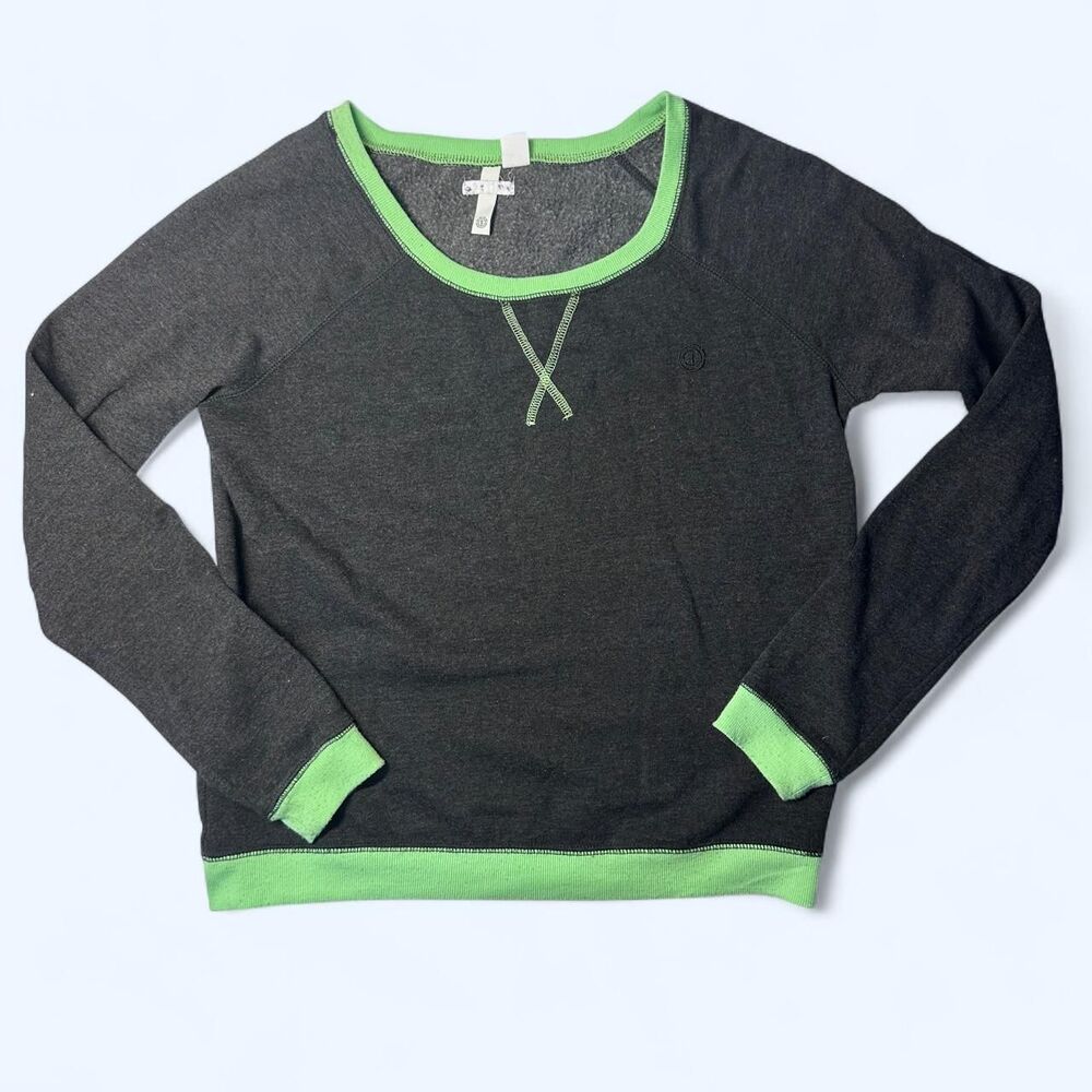 Element Women's Grey and Green T-shirt